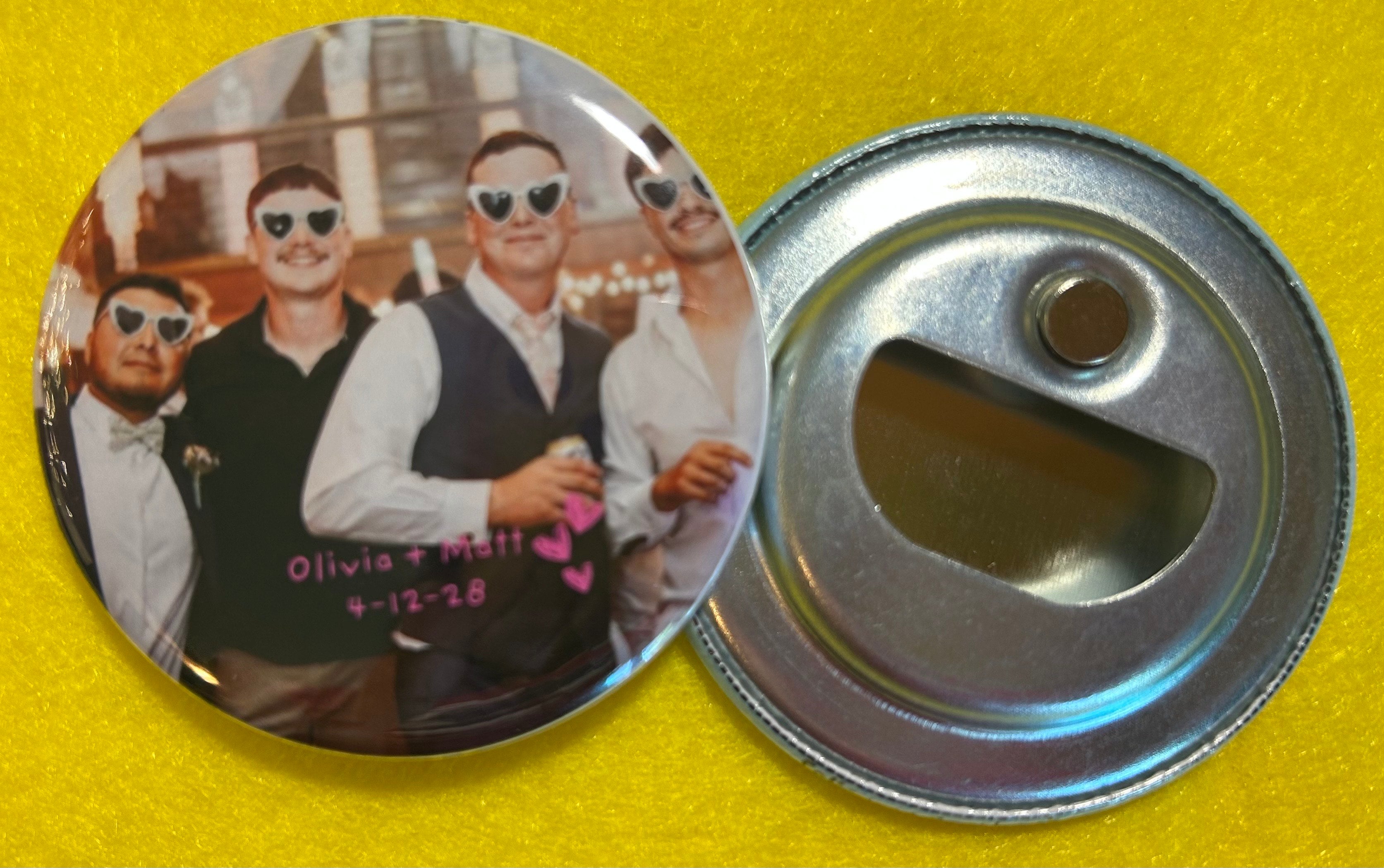 Bottle Opener Magnet - 2.25" Round